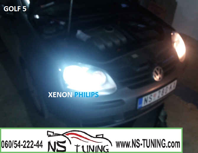 vw golf 5 xenoni sijalice h7 philips ugradnja novi sad